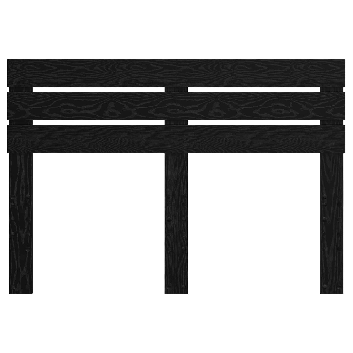 Kopfteil Schwarz Eichen-Optik 160 cm Holzwerkstoff