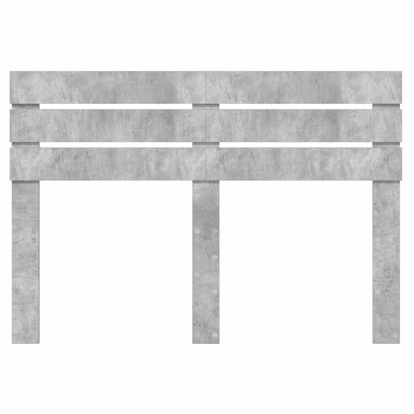 Kopfteil Beton Grau 150 cm Holzwerkstoff