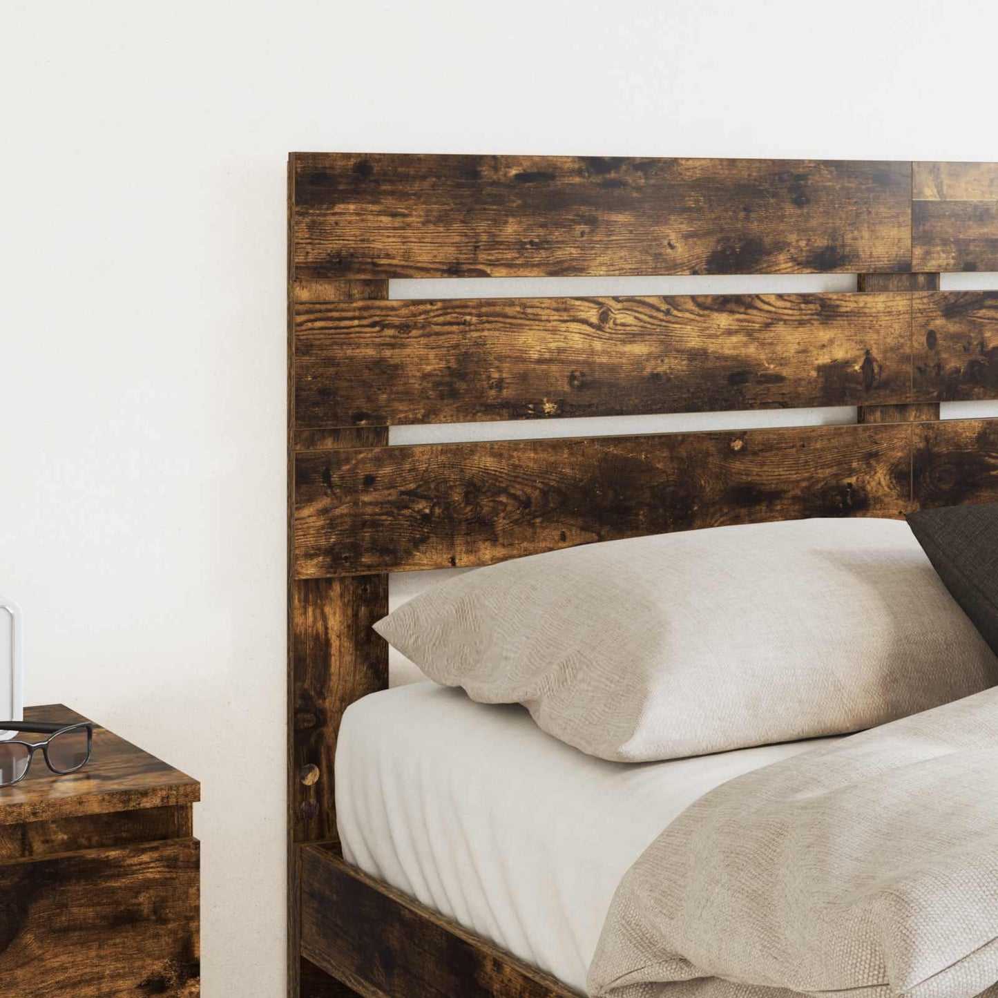 Kopfteil Geräucherte Eiche 140 cm Holzwerkstoff