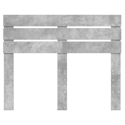Kopfteil Beton Grau 120 cm Holzwerkstoff