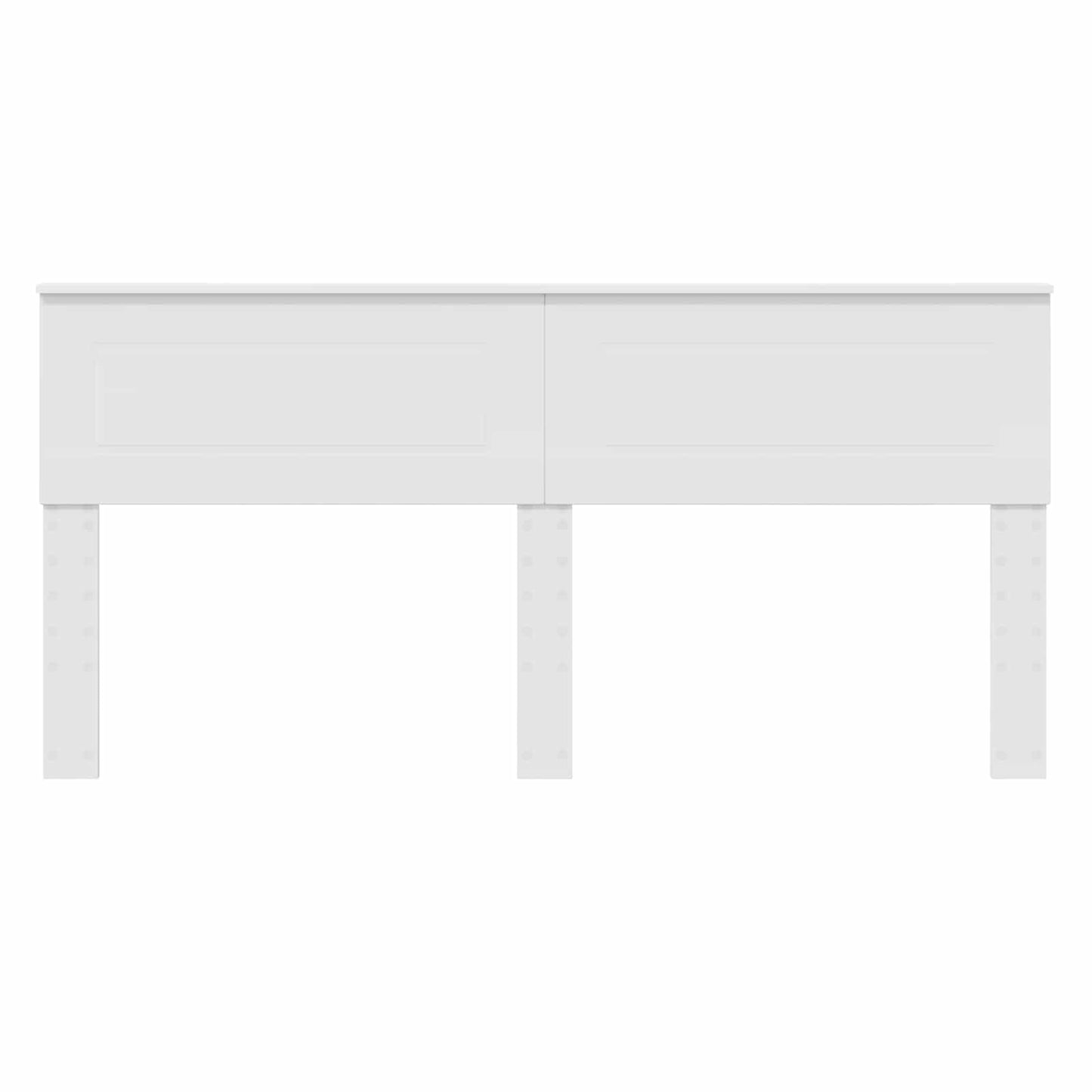 Kopfteil Weiß 200 cm Holzwerkstoff