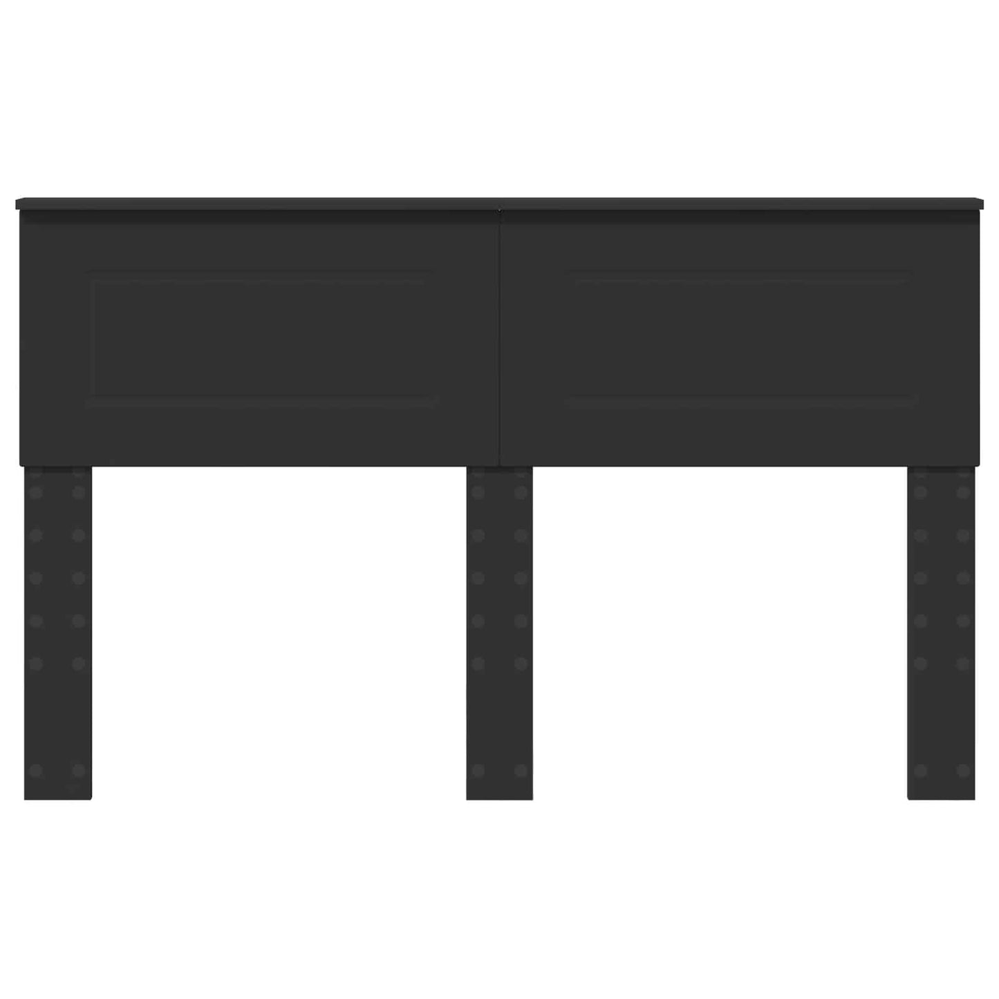 Kopfteil Schwarz Eichen-Optik 160 cm Holzwerkstoff