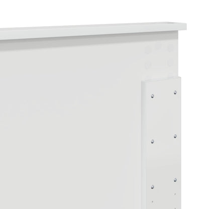 Kopfteil Glänzend Weiß 135 cm Holzwerkstoff