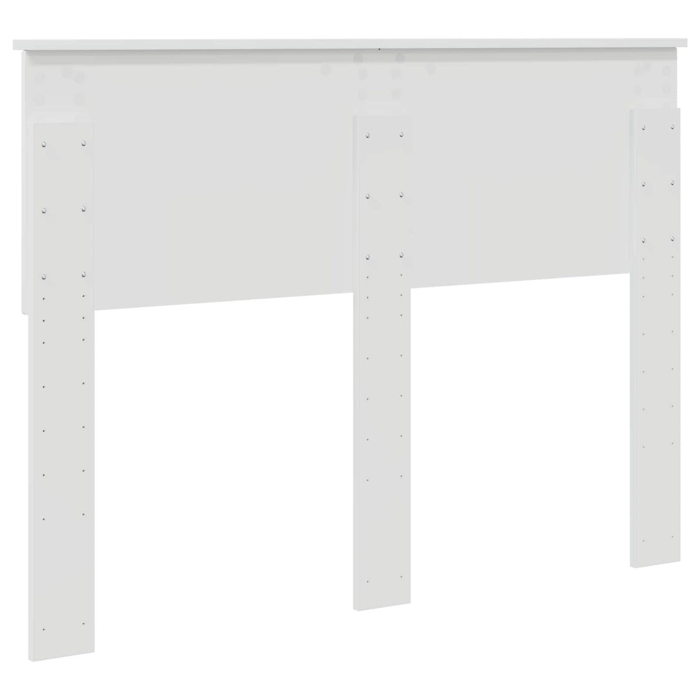 Kopfteil Glänzend Weiß 135 cm Holzwerkstoff