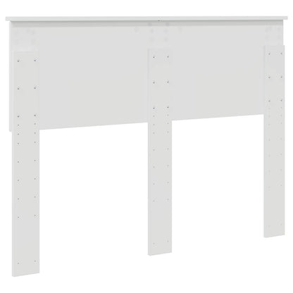 Kopfteil Glänzend Weiß 135 cm Holzwerkstoff
