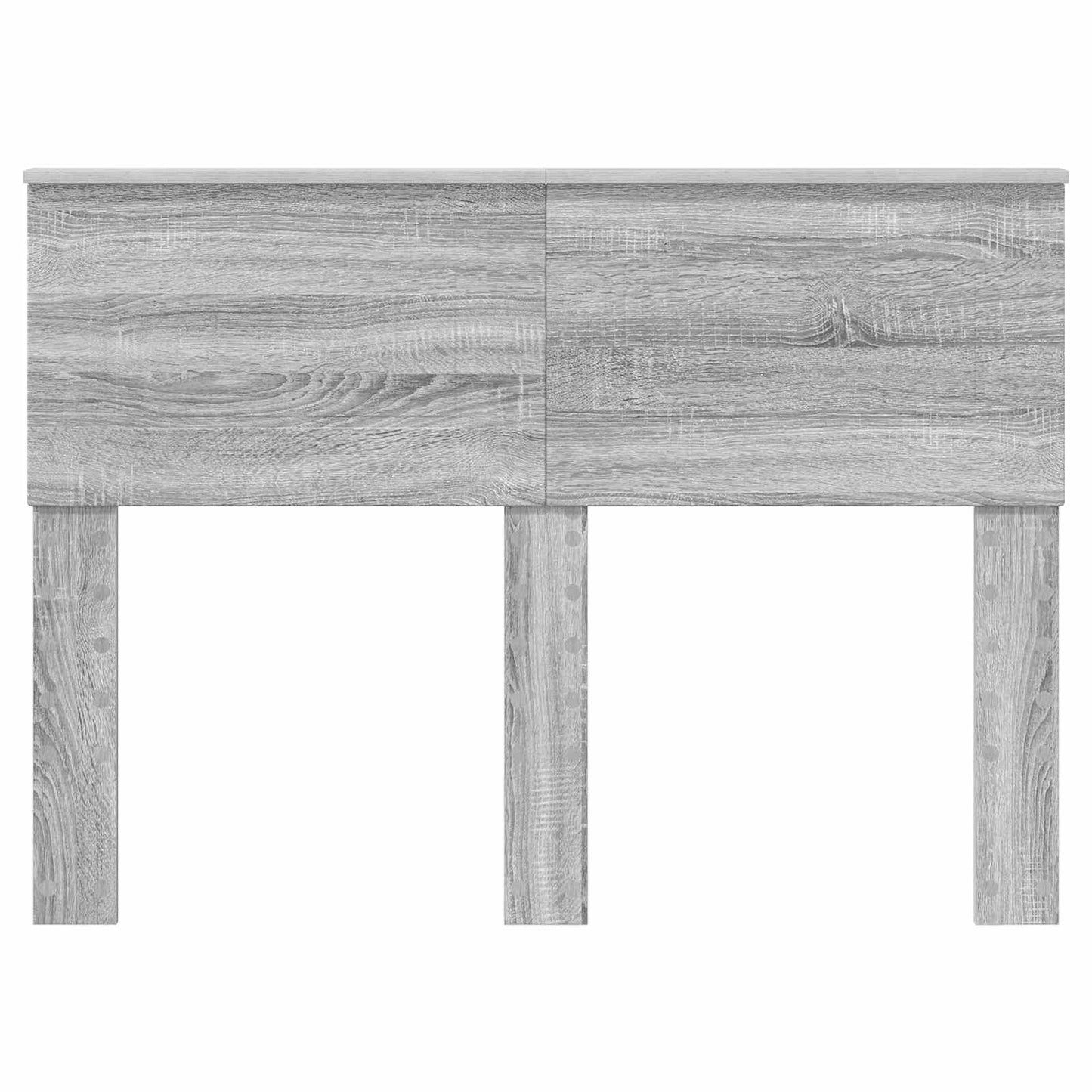 Kopfteil Graues Sonoma 135 cm Holzwerkstoff