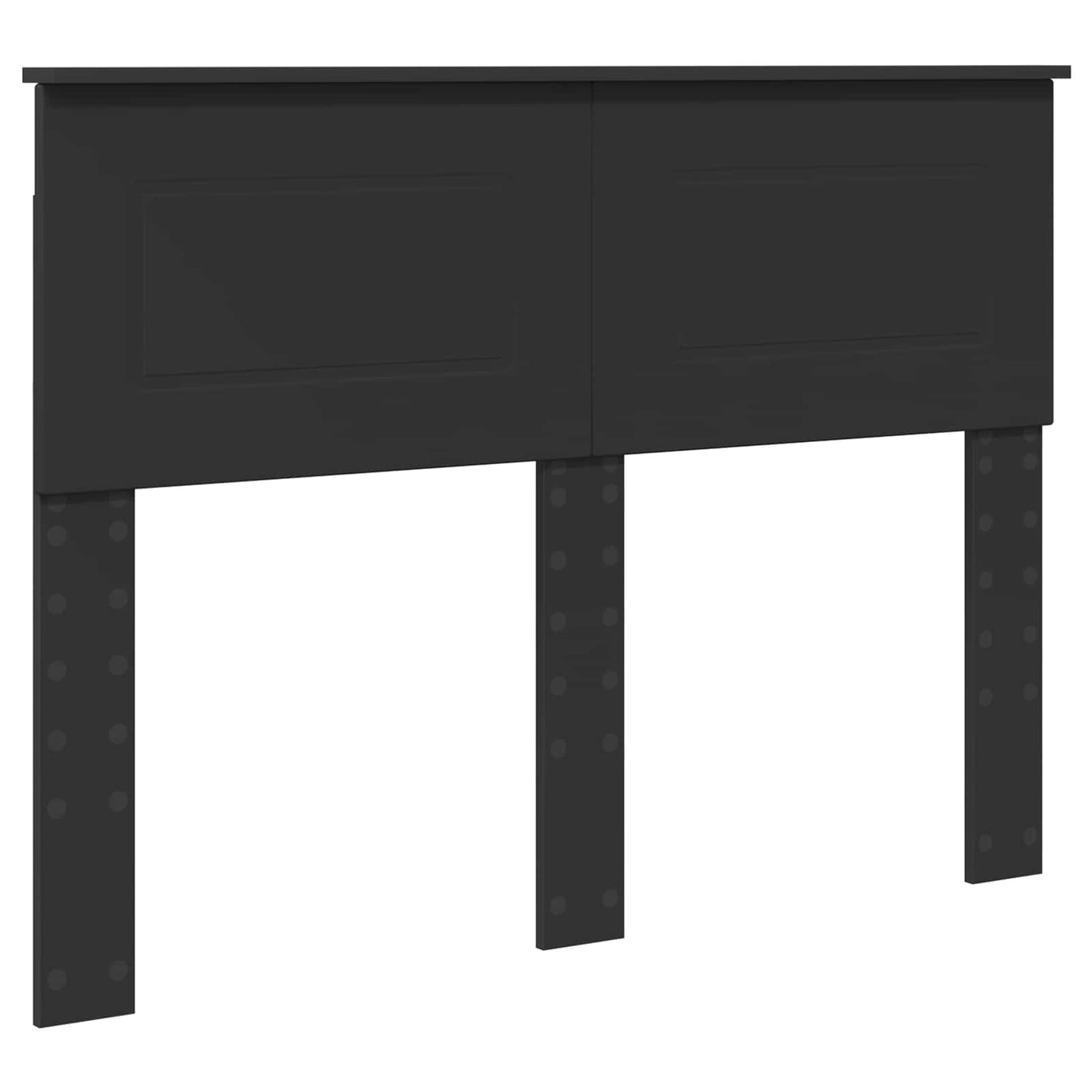 Kopfteil Schwarz Eichen-Optik 120 cm Holzwerkstoff