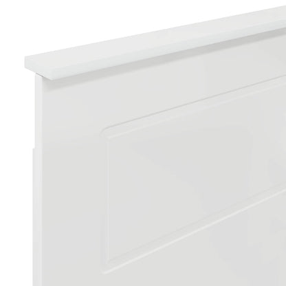 Kopfteil Glänzend Weiß 100 cm Holzwerkstoff