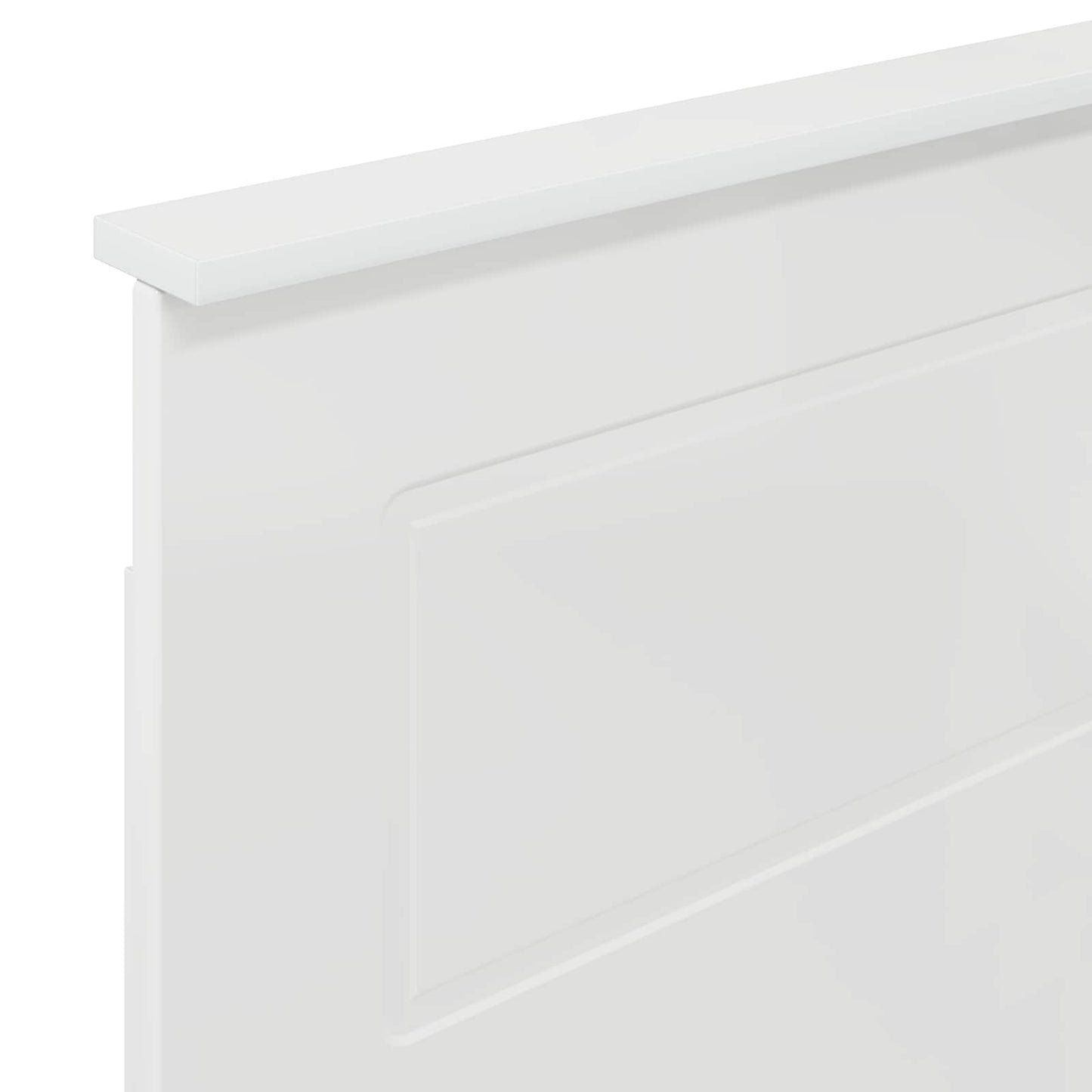 Kopfteil Glänzend Weiß 90 cm Holzwerkstoff