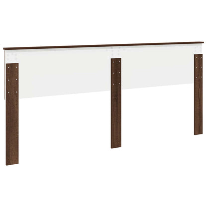 Kopfteil Braun Eichen-Optik 200 cm Holzwerkstoff