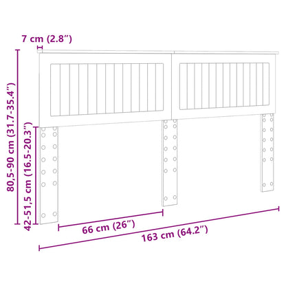 Kopfteil Artisan-Eiche 160 cm Holzwerkstoff