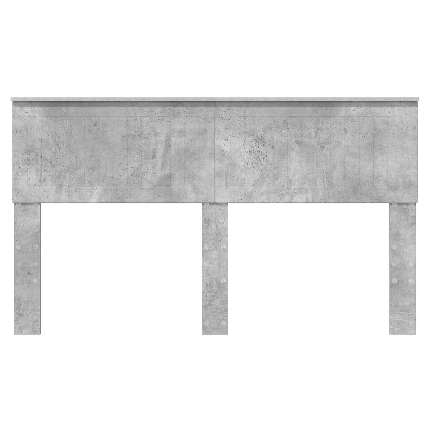 Kopfteil Beton Grau 150 cm Holzwerkstoff