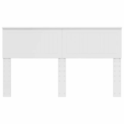 Kopfteil Glänzend Weiß 150 cm Holzwerkstoff