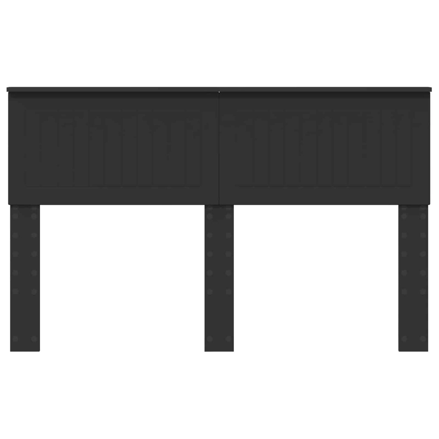 Kopfteil Schwarz Eichen-Optik 140 cm Holzwerkstoff