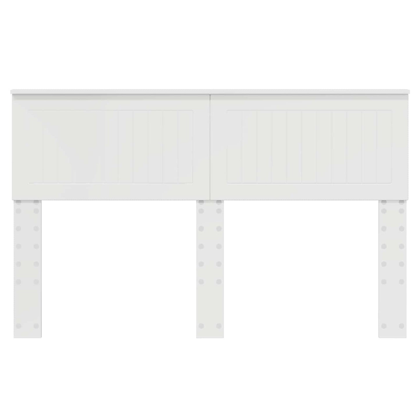 Kopfteil Glänzend Weiß 140 cm Holzwerkstoff