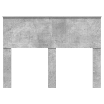 Kopfteil Beton Grau 135 cm Holzwerkstoff