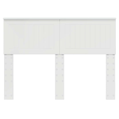 Kopfteil Glänzend Weiß 135 cm Holzwerkstoff