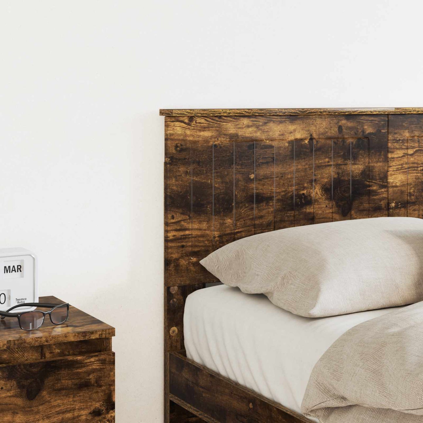 Kopfteil Geräucherte Eiche 135 cm Holzwerkstoff