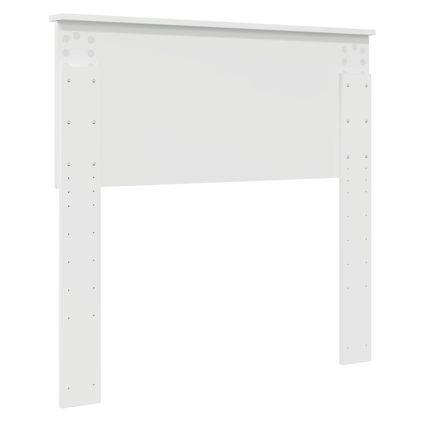 Kopfteil Glänzend Weiß 90 cm Holzwerkstoff