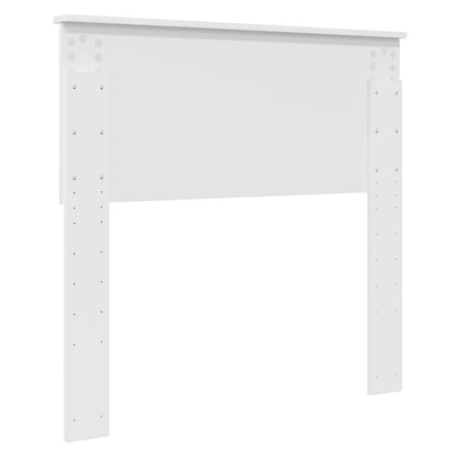 Kopfteil Glänzend Weiß 90 cm Holzwerkstoff