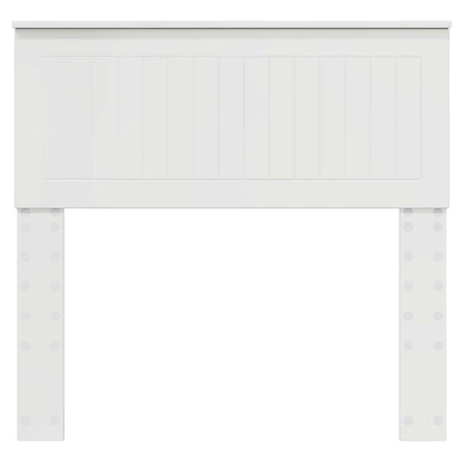 Kopfteil Glänzend Weiß 90 cm Holzwerkstoff