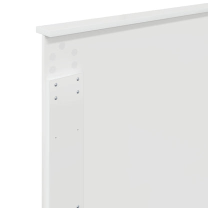 Kopfteil Glänzend Weiß 80 cm Holzwerkstoff