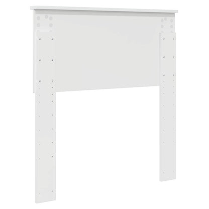 Kopfteil Glänzend Weiß 80 cm Holzwerkstoff