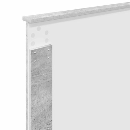 Kopfteil Beton Grau 75 cm Holzwerkstoff