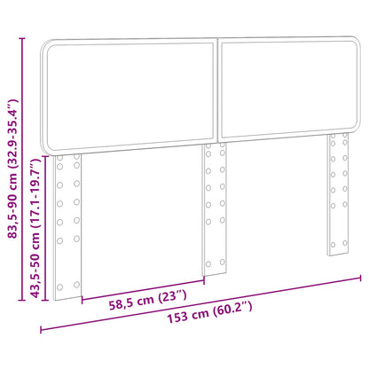 Kopfteil Artisan-Eiche 150 cm Holzwerkstoff