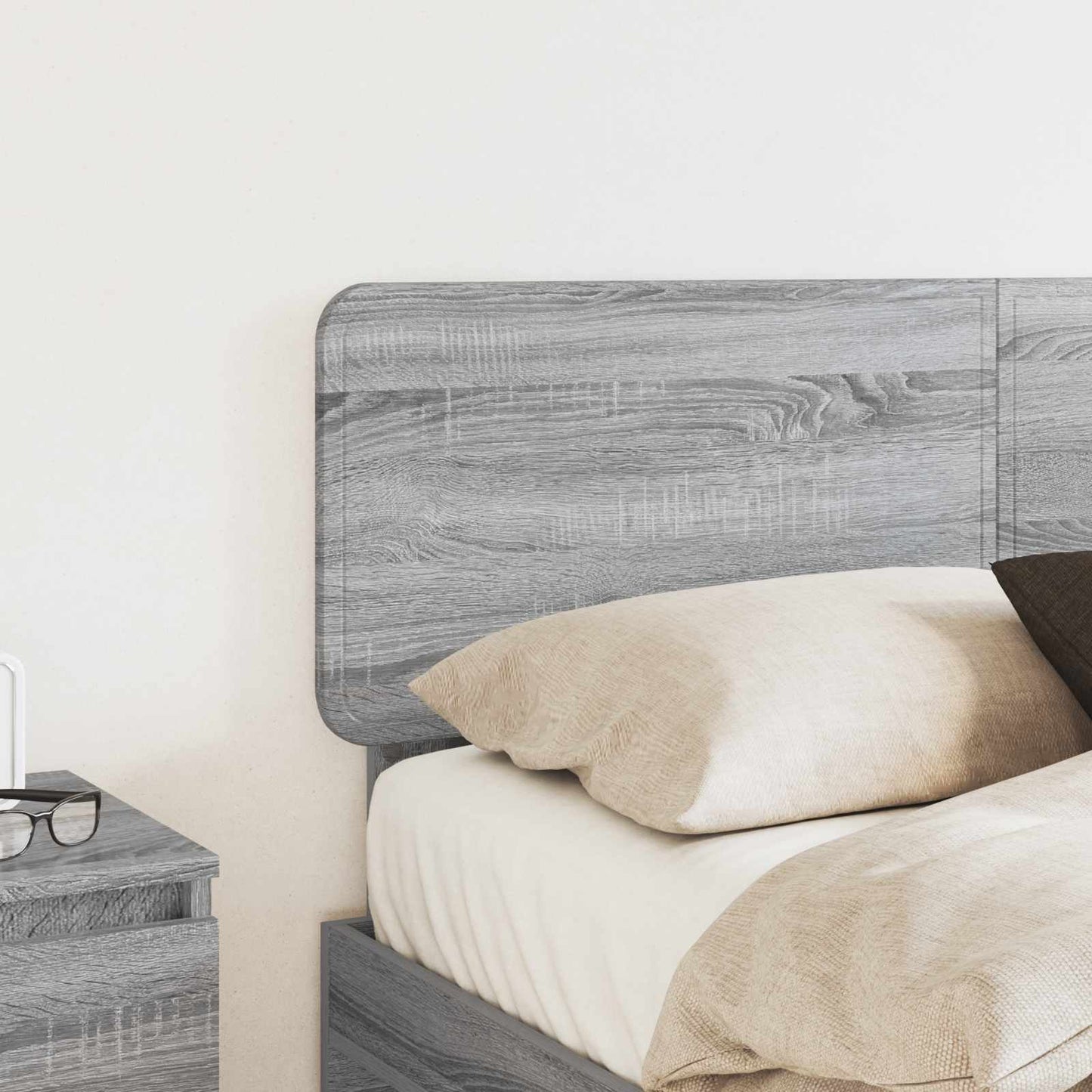 Kopfteil Graues Sonoma 140 cm Holzwerkstoff