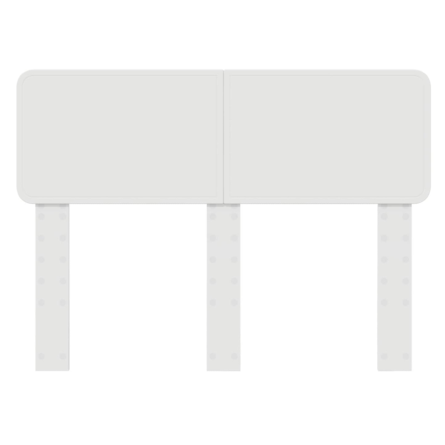 Kopfteil Weiß 135 cm Holzwerkstoff