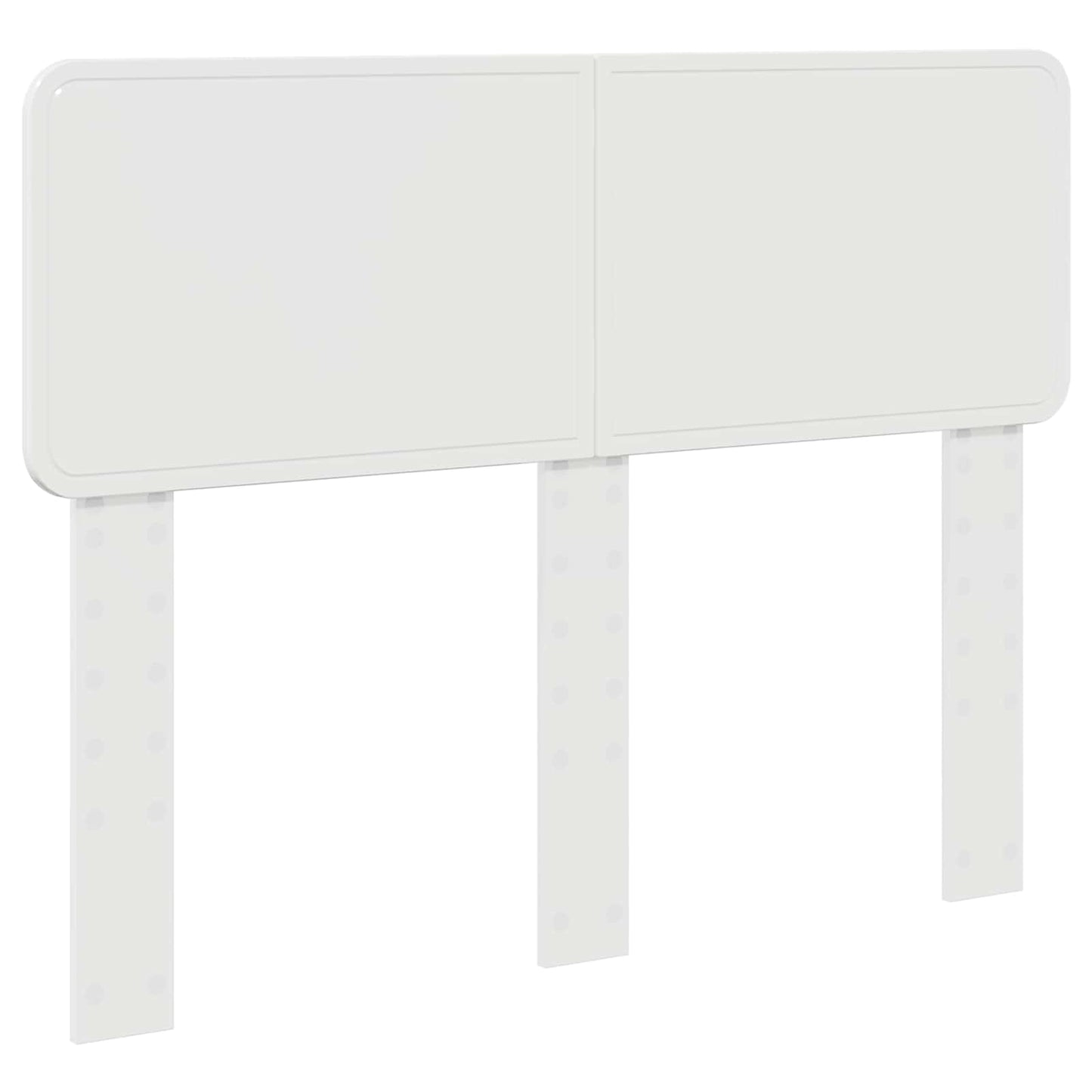 Kopfteil Glänzend Weiß 135 cm Holzwerkstoff