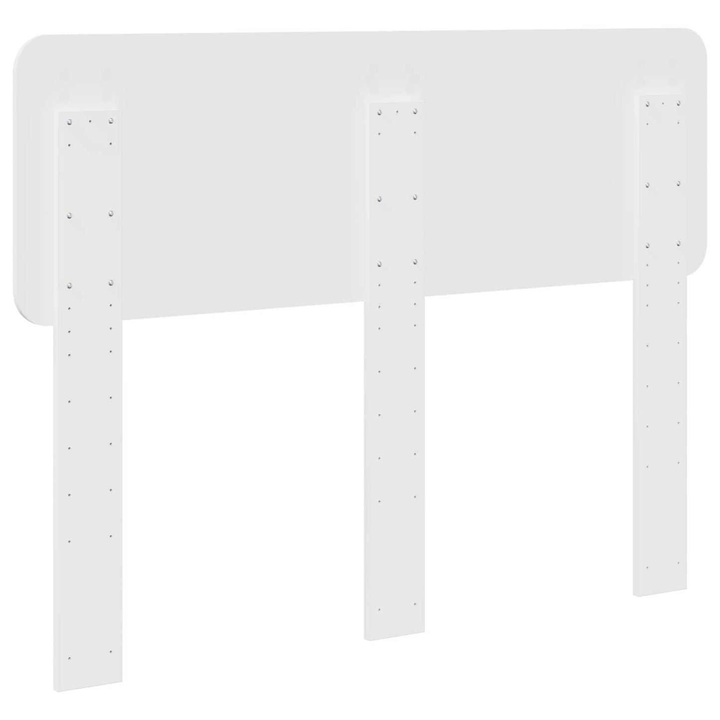 Kopfteil Glänzend Weiß 135 cm Holzwerkstoff