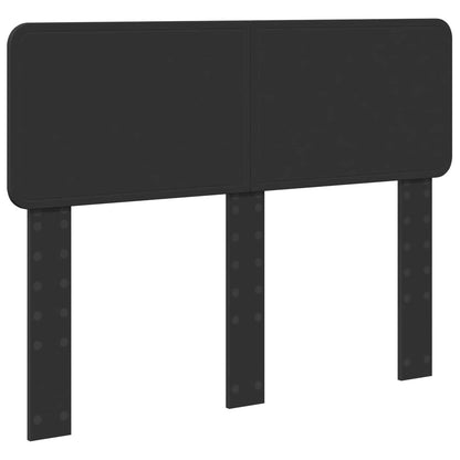 Kopfteil Schwarz Eichen-Optik 120 cm Holzwerkstoff