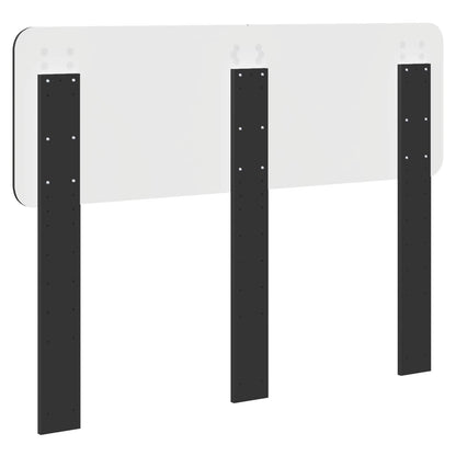 Kopfteil Schwarz Eichen-Optik 120 cm Holzwerkstoff