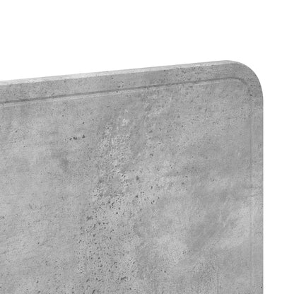 Kopfteil Beton Grau 120 cm Holzwerkstoff