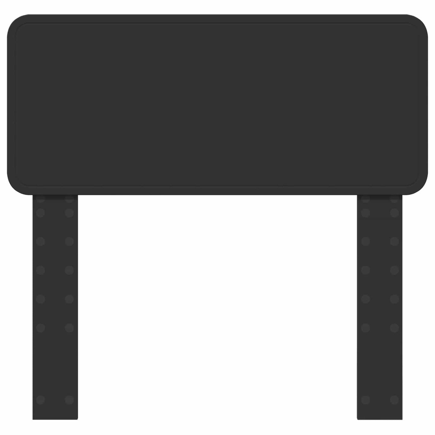 Kopfteil Schwarz Eichen-Optik 75 cm Holzwerkstoff