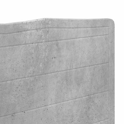 Kopfteil Beton Grau 160 cm Holzwerkstoff