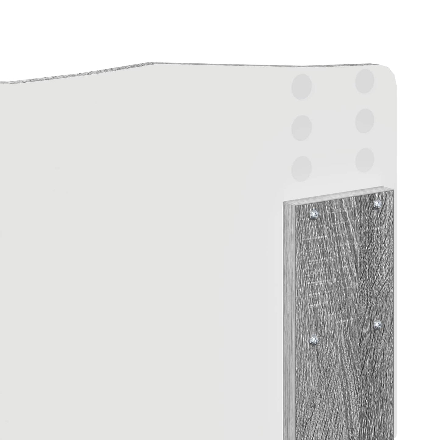 Kopfteil Graues Sonoma 160 cm Holzwerkstoff