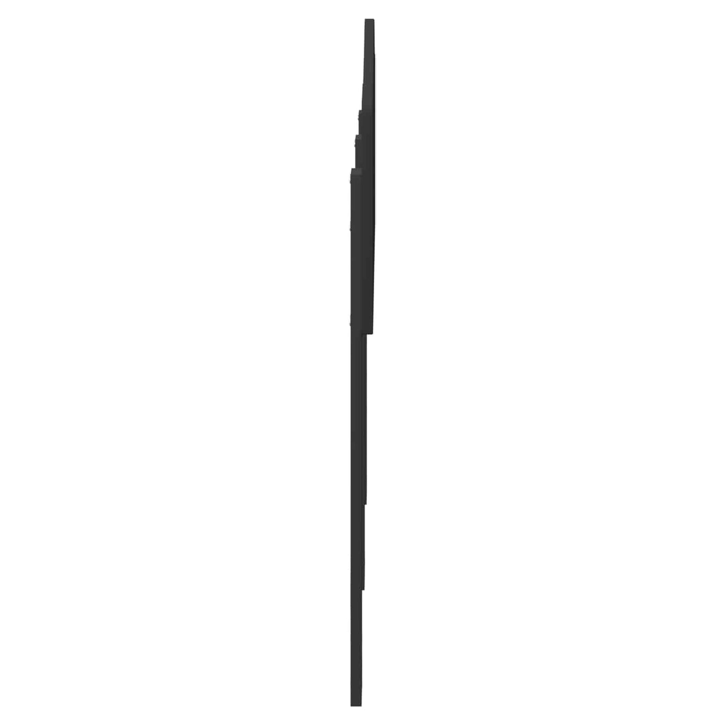 Kopfteil Schwarz Eichen-Optik 150 cm Holzwerkstoff