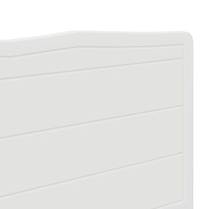 Kopfteil Glänzend Weiß 150 cm Holzwerkstoff