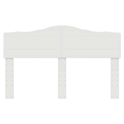 Kopfteil Glänzend Weiß 150 cm Holzwerkstoff