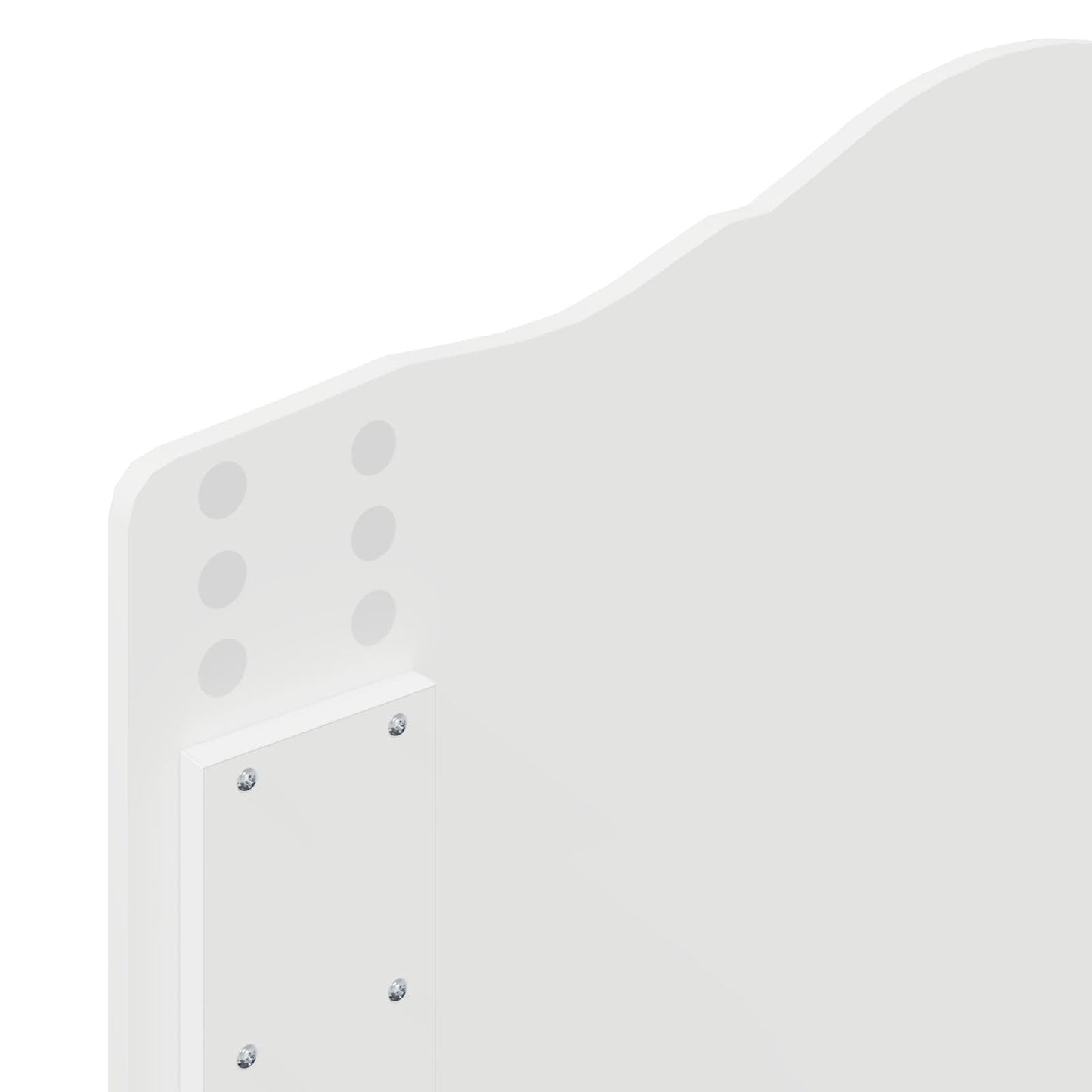 Kopfteil Glänzend Weiß 90 cm Holzwerkstoff