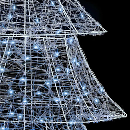 Weihnachtsbaum mit 240 LEDs Kaltweiß 180 cm Acryl