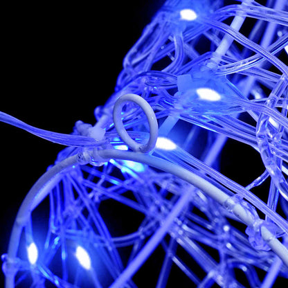 Rentierkopf mit 140 LEDs Blau 68 x 36,5 x 62,5 cm Acryl