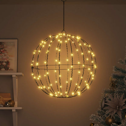 Ball mit 160 LEDs Warmweiß 50,5 x 50,5 x 52 cm Metall