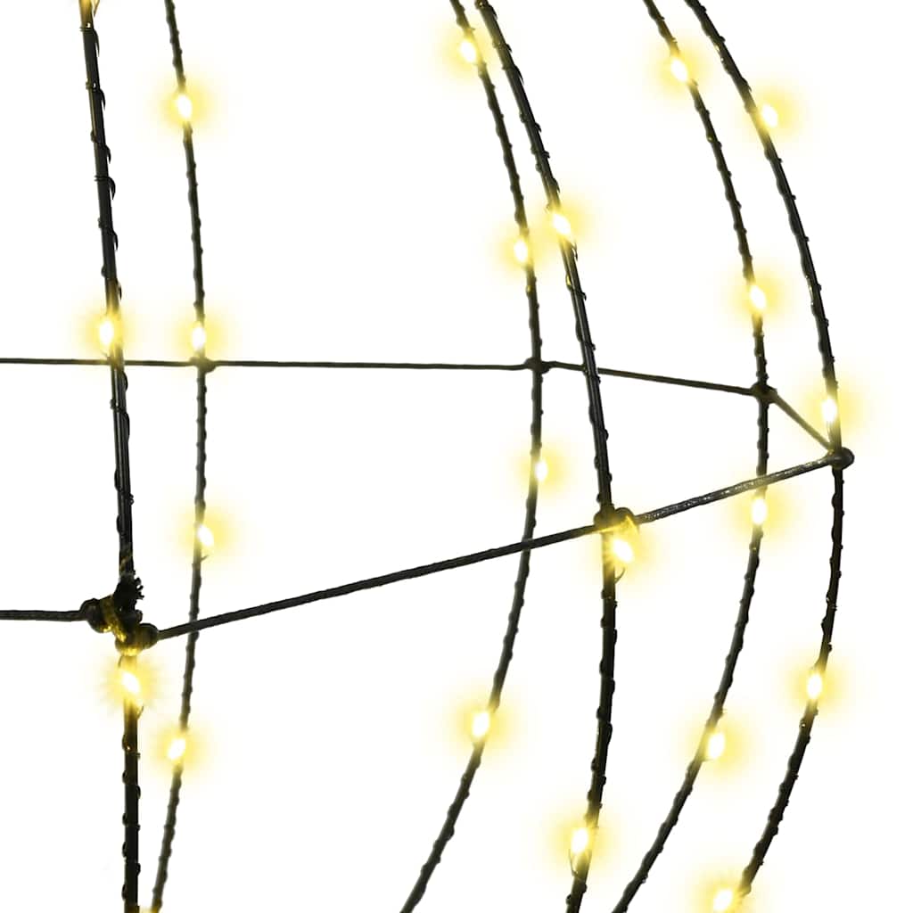Ball mit 192 LEDs 2 pcs Warmweiß 40 x 40 x 43,5 cm Metall