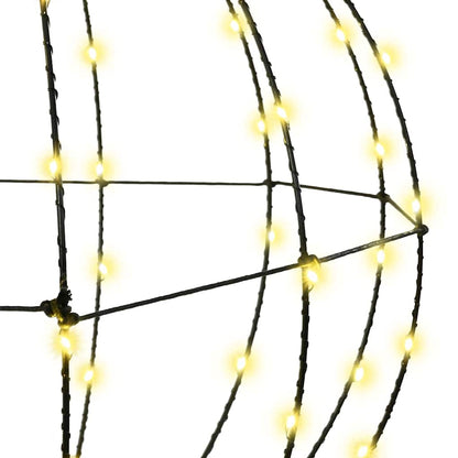 Ball mit 192 LEDs 2 pcs Warmweiß 40 x 40 x 43,5 cm Metall