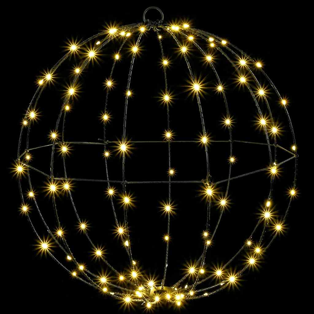 Ball mit 192 LEDs 2 pcs Warmweiß 40 x 40 x 43,5 cm Metall