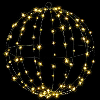 Ball mit 192 LEDs 2 pcs Warmweiß 40 x 40 x 43,5 cm Metall